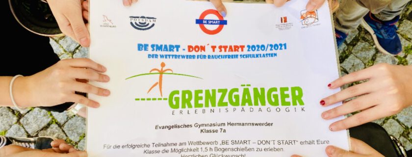 Klasse 7A gewinnt beim Wettbewerb „Be smart- Don’t start!“