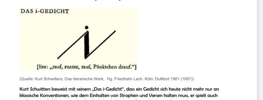 Künstlerischer Literaturwettbewerb: Bild=Schrift