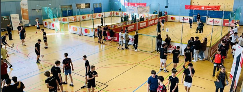 Beim Sparkassen-Soccer-Turnier für das Bundesfinale qualifiziert